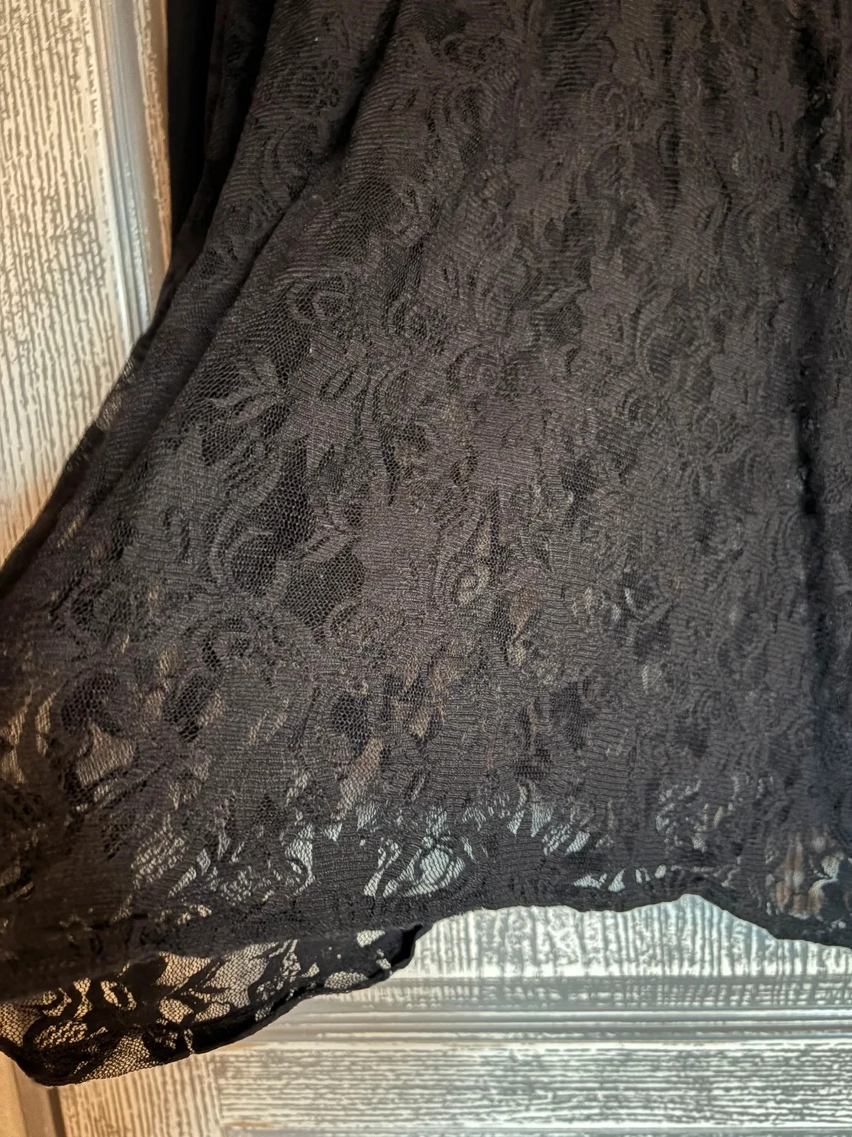 Zwarte kanten blouse – photo 3